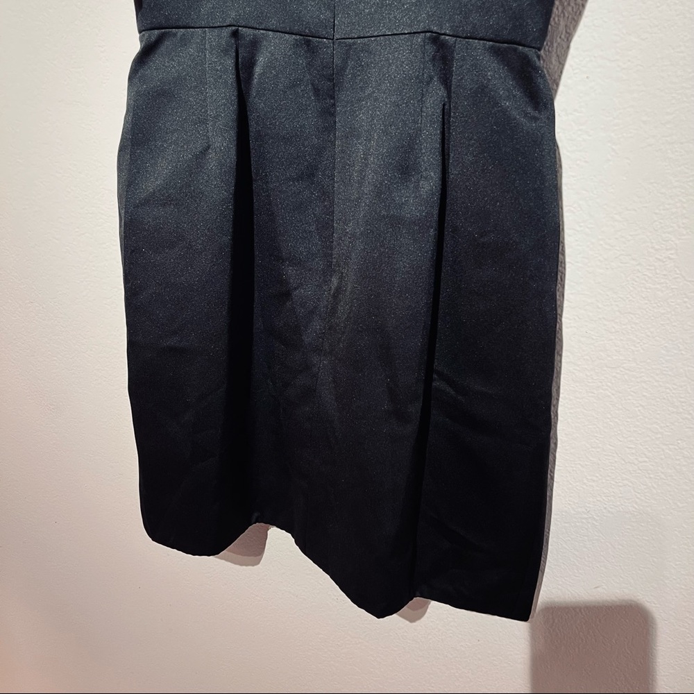 MINI Satin Cocktail Dress Women Size 8 LBD Party Dress NEW TAGS Carmen MarcValvo - Picture 9 of 10